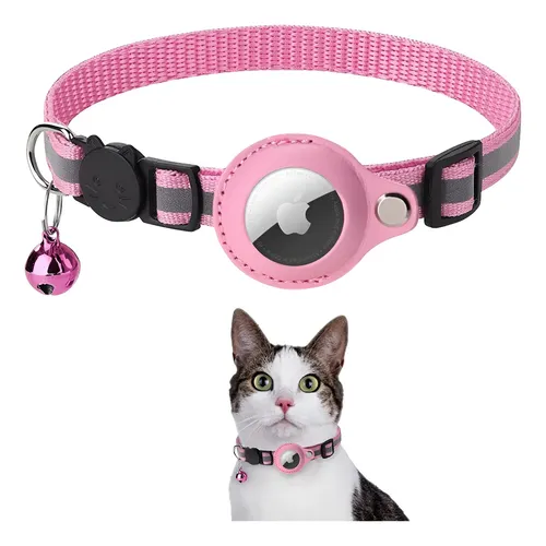 Collar Con Funda Correa Para Airtag Localizar Gatos Y Perros